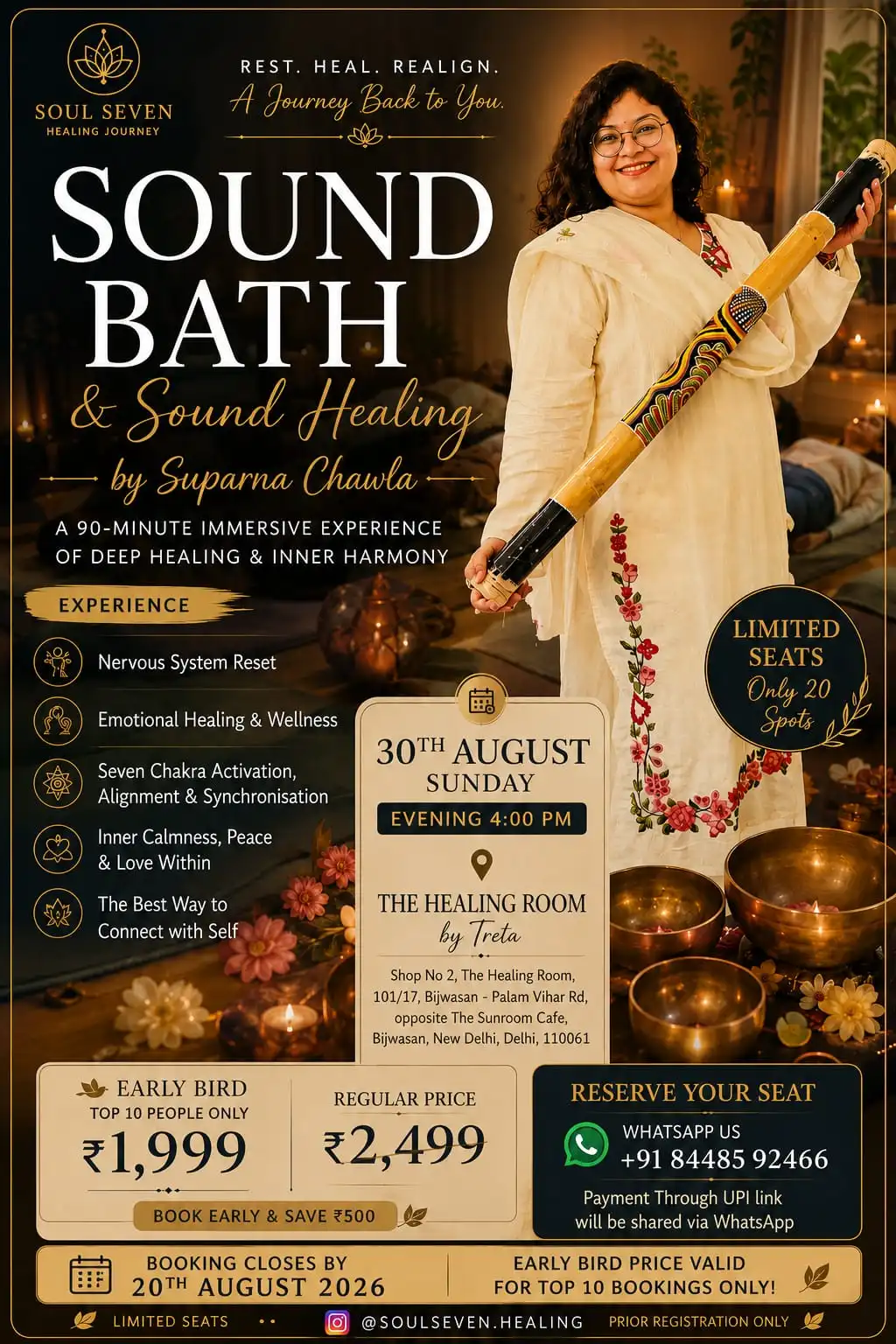 Sound Bath by Suparna Chawla at The Healing Room