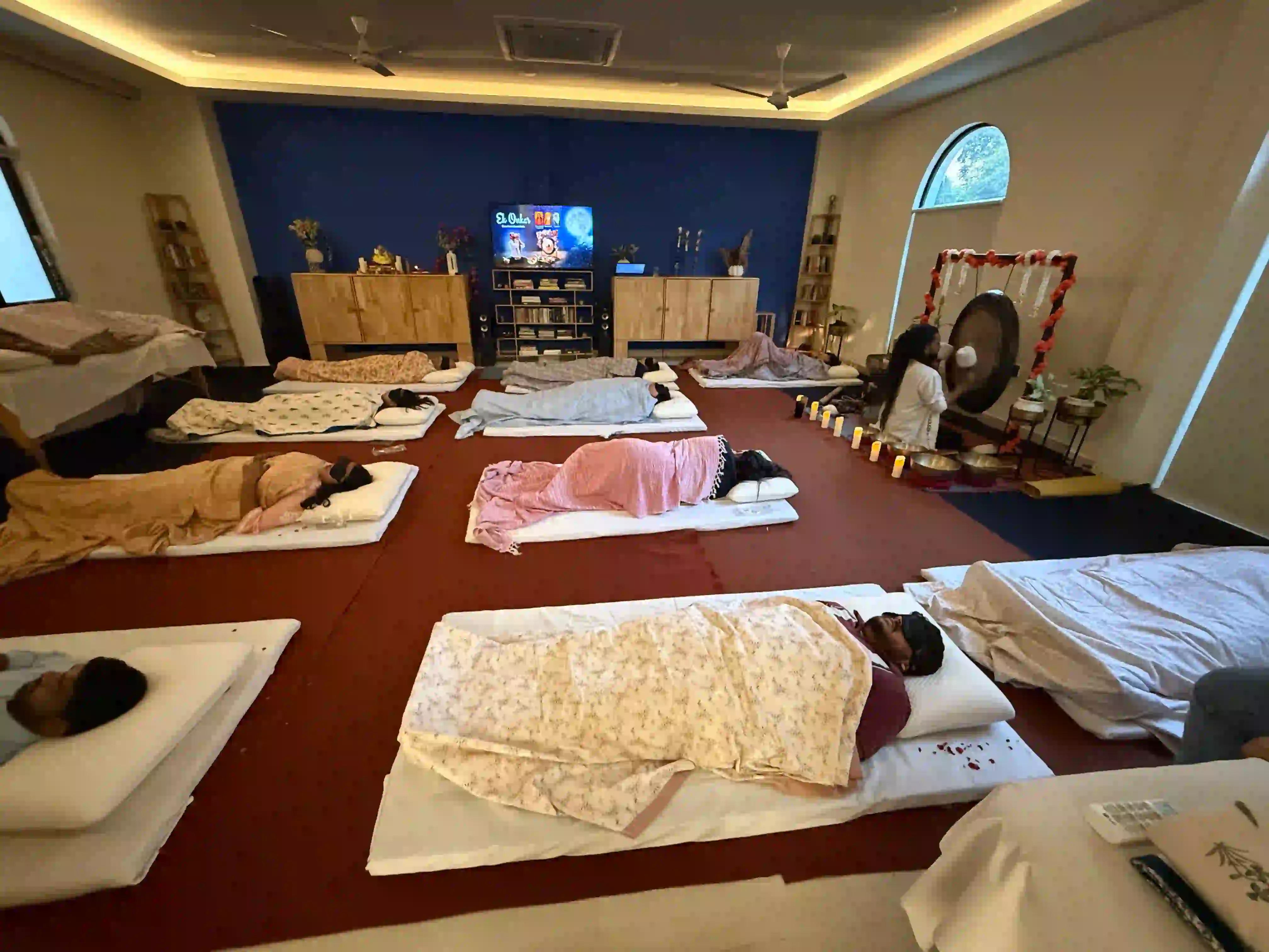 Sound bath healing session at The Healing Room